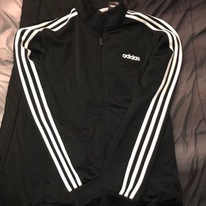 Adidas Track Top, Black And White.